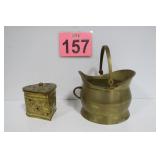 Lg Brass Dish & Keepsake Box