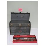 Craftsman Metal Toolbox & Sockets
