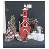 Christmas w/ Rustic Red Church & More