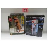 Adult T-Rex Costume & Laser Game Set