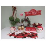 Christmas w/ Milk & Cookie Sign
