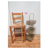 Rolling 3 Tier Organizer & Stool