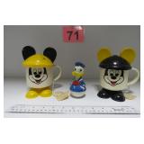 Vintage Mickey Mouse Drink Cups & Donald Duck