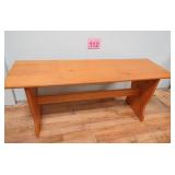 Nice Wood Bench 13x40x17