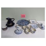 Blue & White Dishes, Cups & More