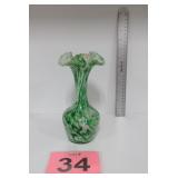 Hand Blown Murano Glass Style Vase