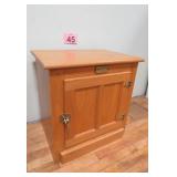 White Clad Oak Ice Box - Night Stand 17x23x23