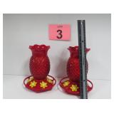 Pair Of Hummingbird Feeders