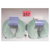 2 New Memory Foam Travel Pillows