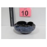 Blue Drip Glaze Bowl - Signed