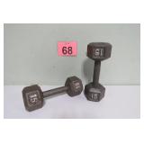 Pair Of 15lb Dumbells