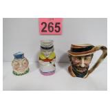 Toby Mugs & Creamer
