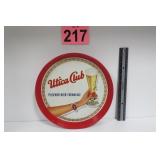 Utica Club Vtg 12' Metal Beer Tray