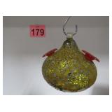 New Mosaic Glass Hummingbird Feeder