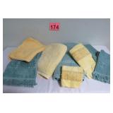 Yellow & Green Towels - Bath, Hand