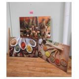 3 New Canvas Art Prints 25' x 36'