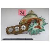 Vtg Fish Barometer - Burwood Products Co