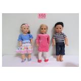 1 American Girl & 2 Alexander Dolls