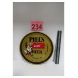 Piels Light Beer Metal Tray 12'