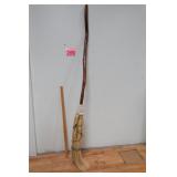 6' Tall Hand Crafted Straw Primitive Broom