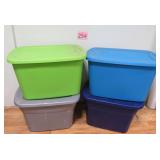 4 Storage Bins w/ Lids