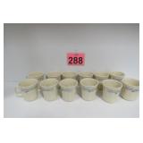 Set Of 12 Vtg Corningware Mugs