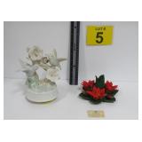 Capodimonte & Porcelain Hummingbird Music Box