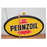3' x 5' Pennzoil Plastic Sign
