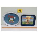 Maxwell House & Land O'Lakes Metal Trays