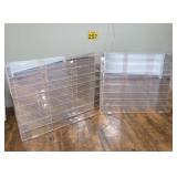 2 Hanging Display Cases