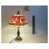 Coca-Cola Stained Glass Style 15' Lamp