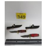 Pair Of New Knives w/ Sheaths 6'
