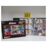 Binder Of Race Cards & Die Cast Car Set