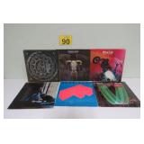 Vtg Vinyl Rock Albums / Records w/ Meatloaf & More