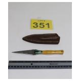 New 8' Dagger - Damascus Steel w/ Sheath