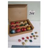 Vintage Christmas Ornaments 24 Total