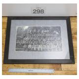 Vtg Framed Military Photo 16x20'