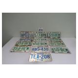 Lot Of Ohio License Plates