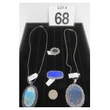 New Pendant Necklaces & Rings - German Silver