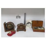 Hand Craved Music Box - Bank & More