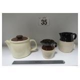Vtg McCoy Tea Pot & USA Pitcher