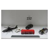 Die Cast Bus, Helicopter & More