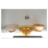 Carnival - Hazel Atlas & Fire King Vtg Bowls