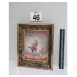 Antique 'The Merry-Go-Round' Framed Print 11x14'