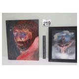 Mike Leslie Signed Oil On Canvas Paintings