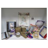 Crafting w/ Cross Stitch - Burlap Rolls & More