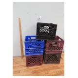 Group Of 5 Milk Crates