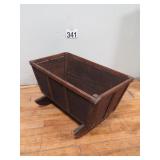 Antique Wood Bassinet