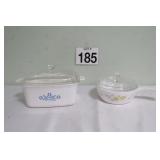 Pair Of Covered Corningware Dishes