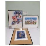 Disney Artwork - 1 w/ Character Signatures